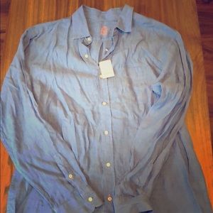 Men’s Large J McLaughlin Linen Shirt NEW